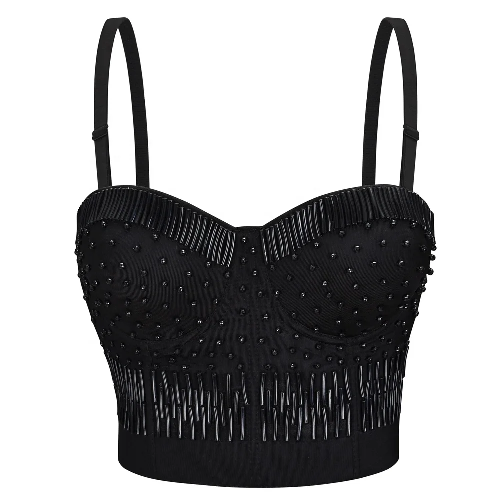 

Sexy Adult Club Diamond Bra Crop Top For Women Party Underwear