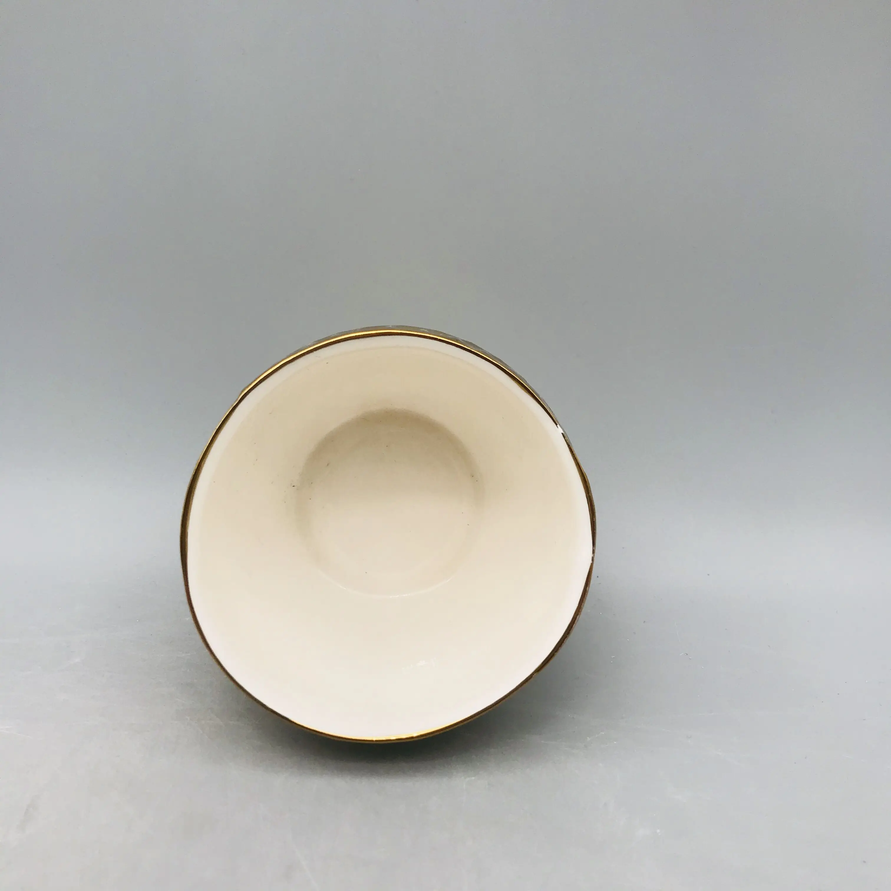 
China supplier hot sale gold porcelain plated flower pot 