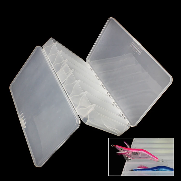 

WEIHE Best price Wholesale Transparent Double-sides White PP Exquisite Bait Fishing Tackle Box, See picture