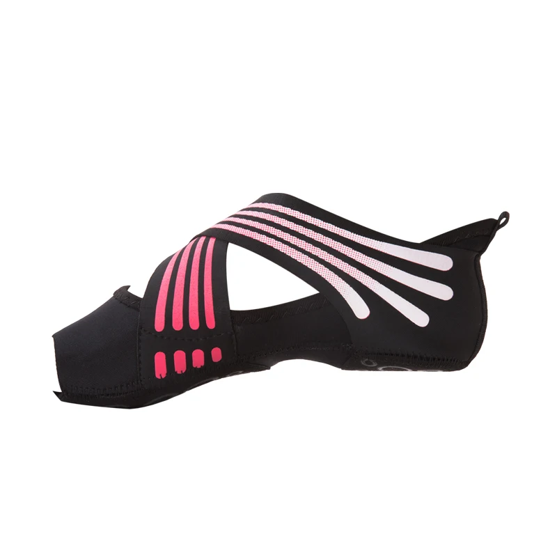 

Anti Skid Non Slip Woman Half Toe Black Pilates Dance Yoga Shoes, Pink, green