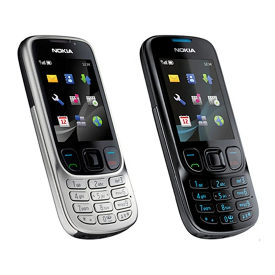 

Original unlock for NOKIA 6303i mobile phone black and silver color for you choose have russian or arabic keyborad