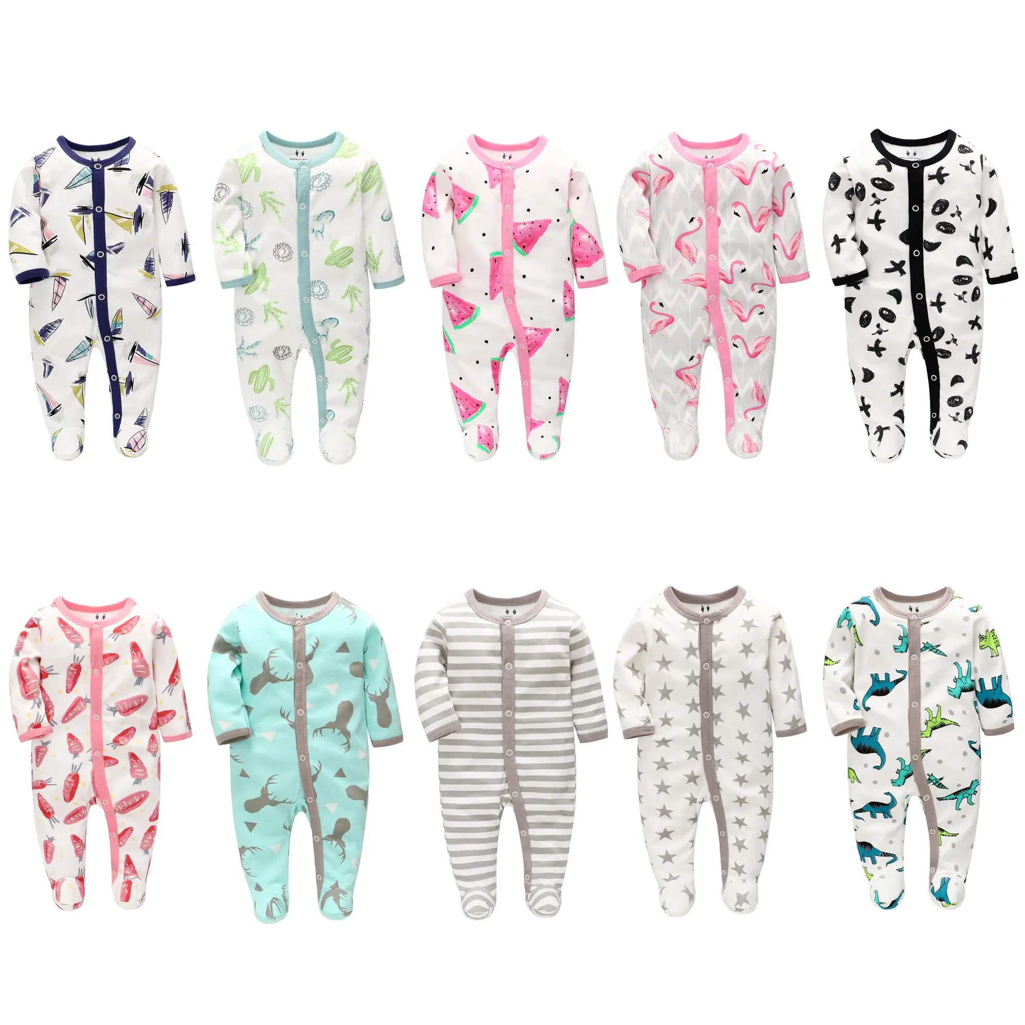 

Breathable Kids 100% Cotton Organic Baby Footless Pajamas for Toddler Boys Girls in Stock Winter Cotton Toddler Pajamas