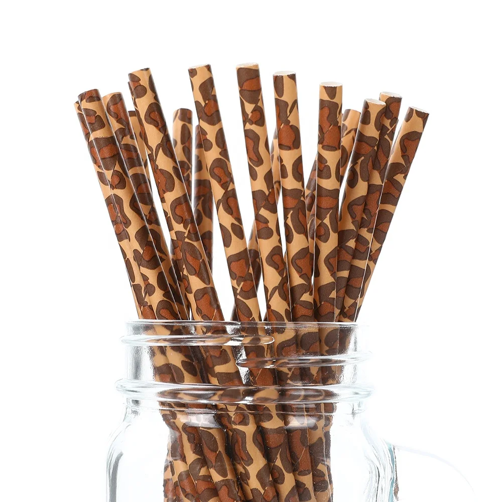 

Brown Straws With Message Assorted Colors Paper For Drinking Straw, Customized