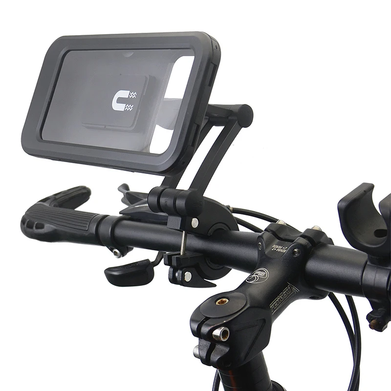 

New rainproof bike phone holder bag for 6.5inch mobile phones, Black