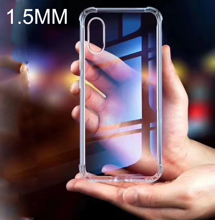 

Perfect Camera Protection Hole 1.5MM Airbag Shockproof TPU Clear Transparent Phone Back Cover Case For Samsung Galaxy A80 / A90