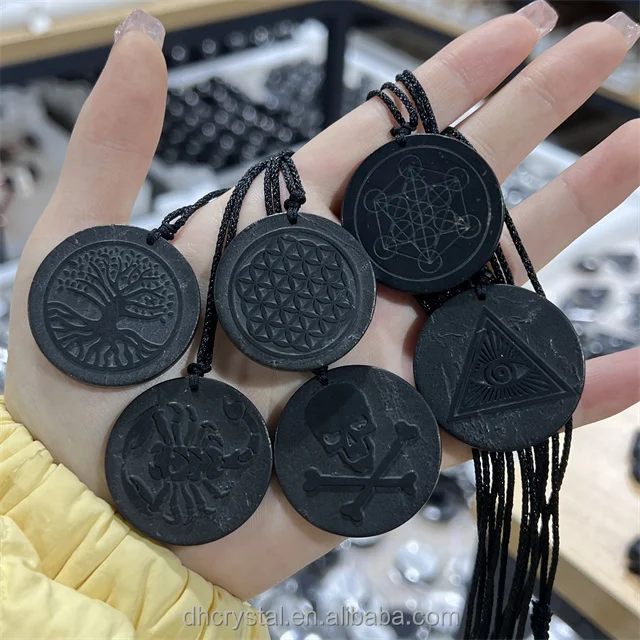 5G Microwave Radiation Protection Scalar Energy Pendants Energy Shungite Orgone Hand Made Pendant for Beauty Decoration