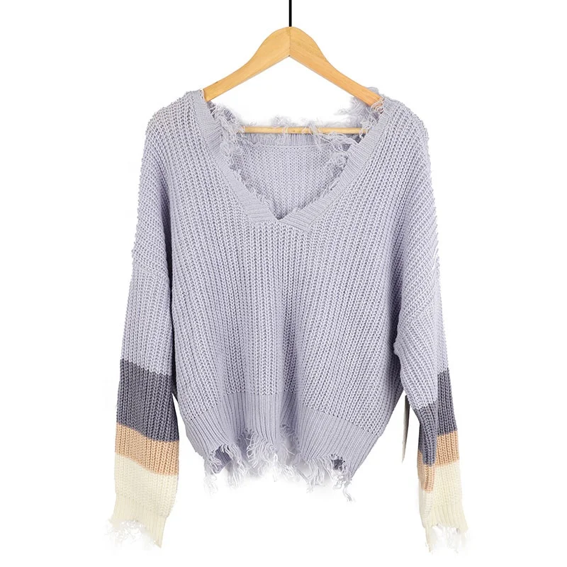 

Women's plus-size fashion knit sweater winter with decoration Lady's jumper