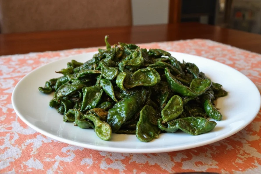 Spice Rack with Dried Poblano Chili