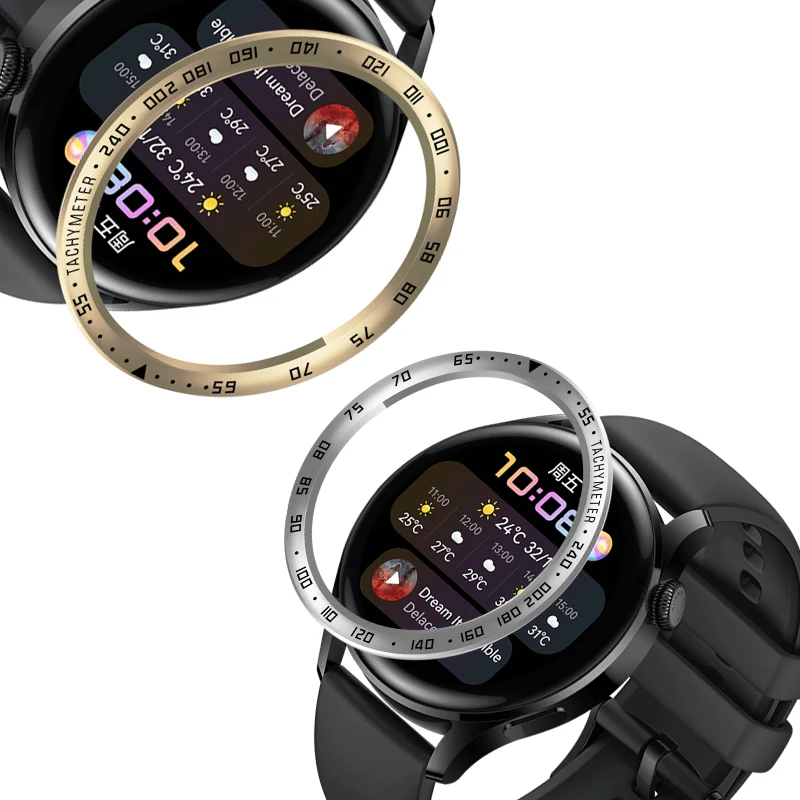 

Watch Accessories for Huawei Watch 3 Matal Bezel Protector Accessories Scale Steel Ring Bezel for Smart Watch, Colors