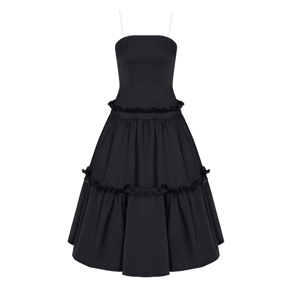 

2021 Women Ladies Club Party Prom Casual black evening dresses