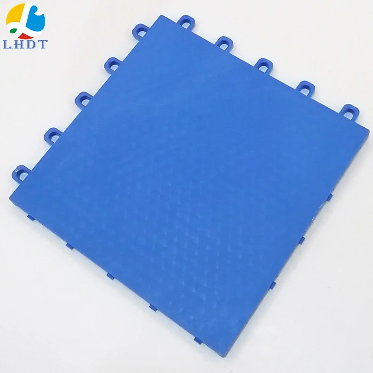 

Floor Covering Sport Surfaces Balcony Ground Assessable Rubber Court Tiles Basketball Court Outdoor LHDT-2501  Blue