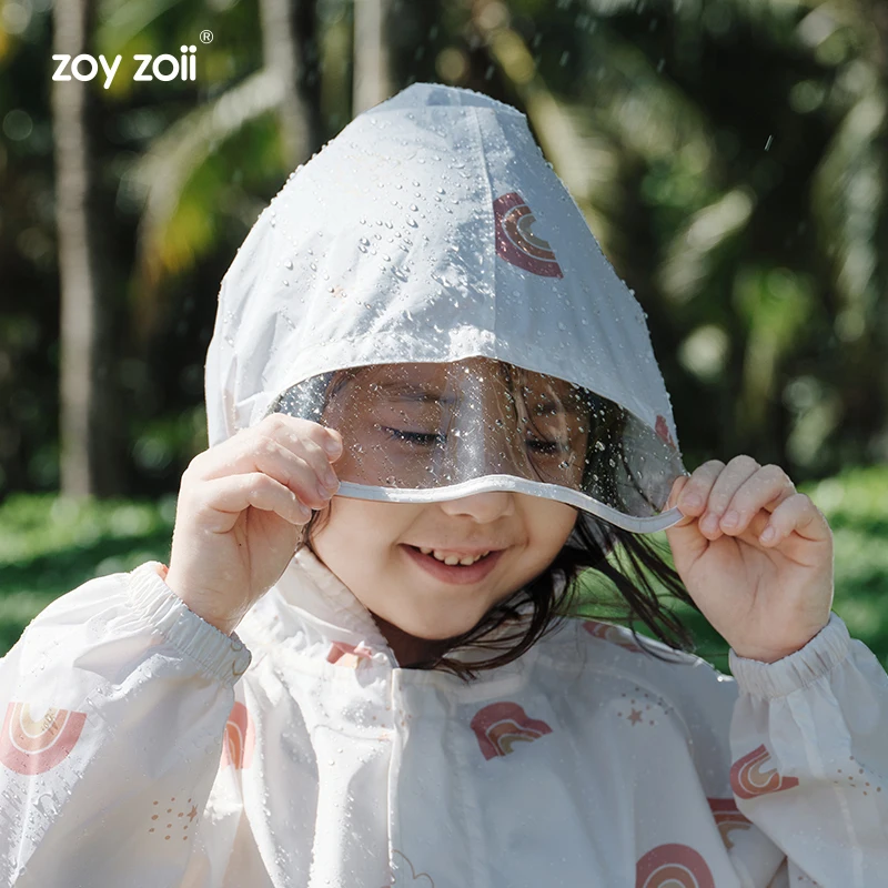 

Zoyzoii Kids Funny Children Raincoat Jacket 100% Waterproof High Quality Pu Rain Wear