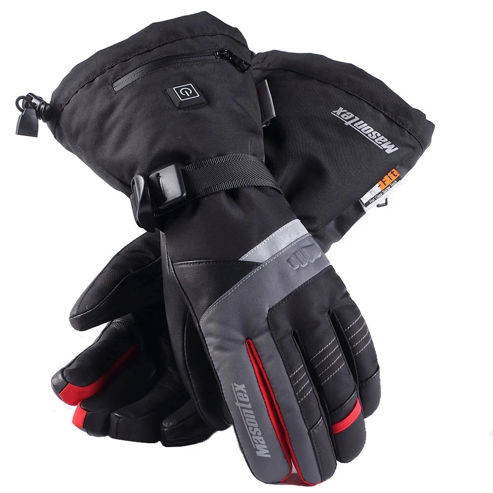 

Heated Ski Gloves 3 Levels Temperature Control Windproof Waterproof Battery Operated Heated Gloves