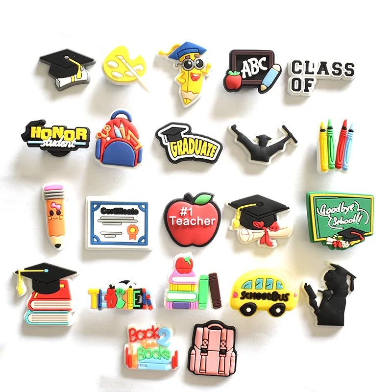 

2021 texas shoe charms Graduation Hat Charmcharm pvc shoe decorations, Picture