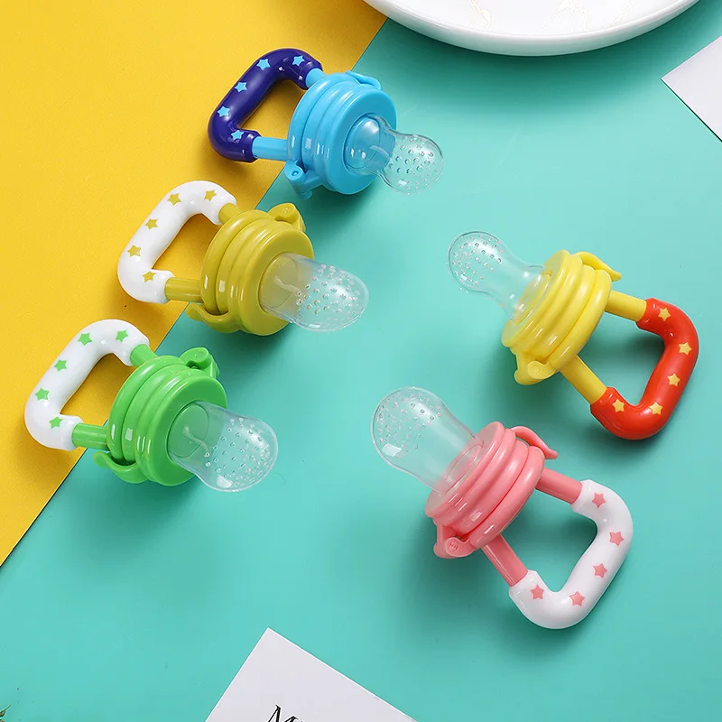 

Amazon Hot Sale 10 In 1 Food Masher Pacifier Feeder Food Grade Silicone Baby Fresh Fruit Food Feeder Pacifier, Picture