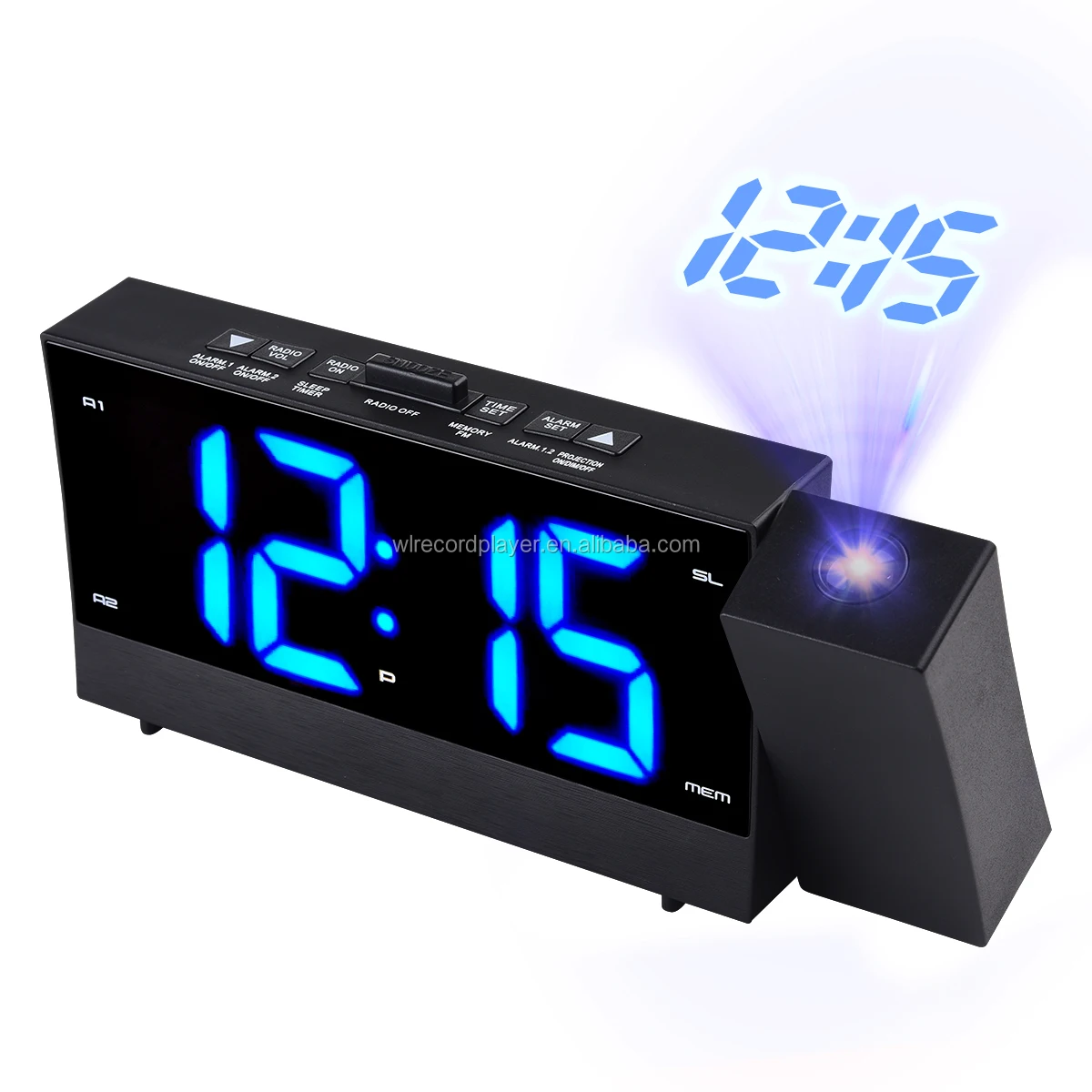 Modern High Quality Digital Radio Am Fm Digital Wake Up Bling Light Alarm Clock Table Clock