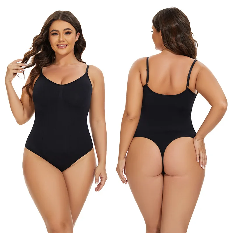 

C6269 Seamless Body Shaping Jumpsuit With Waistband And Buttocks Lifting Oversized Thong And Briefs body shaper