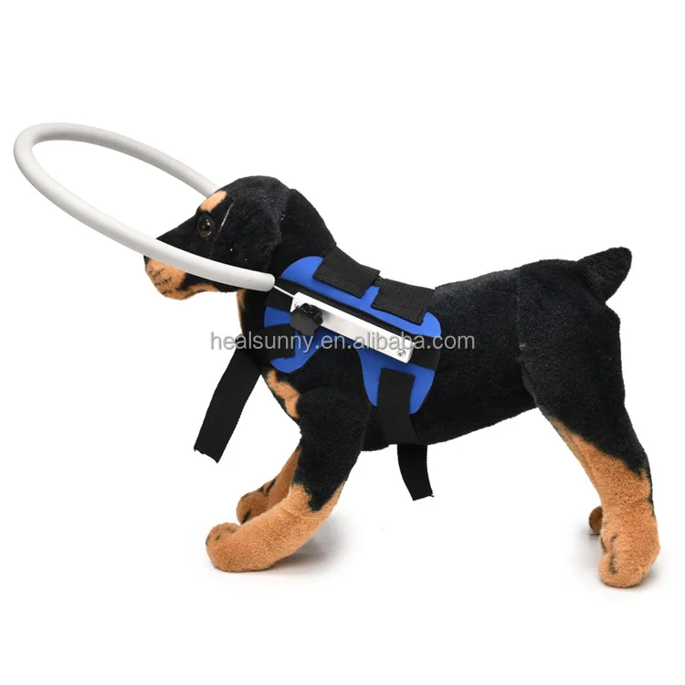 

Blind Dogs Pet Safe Harness Anti-collision Ring Protection Collar Rings, Blue,red