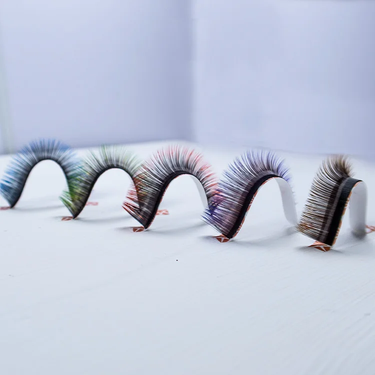 

Wholesale costumed lashes with color mix colored Russian Volume lashes, Mixed color