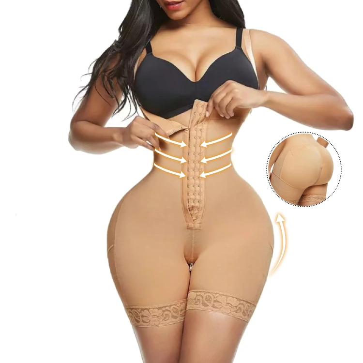 

Slimming Underwear Bodysuits Slim Body Shaper Thong Wear Waist Trainer Corset Modeling Strap Slimming Belt Shapewear Women, Black and nude