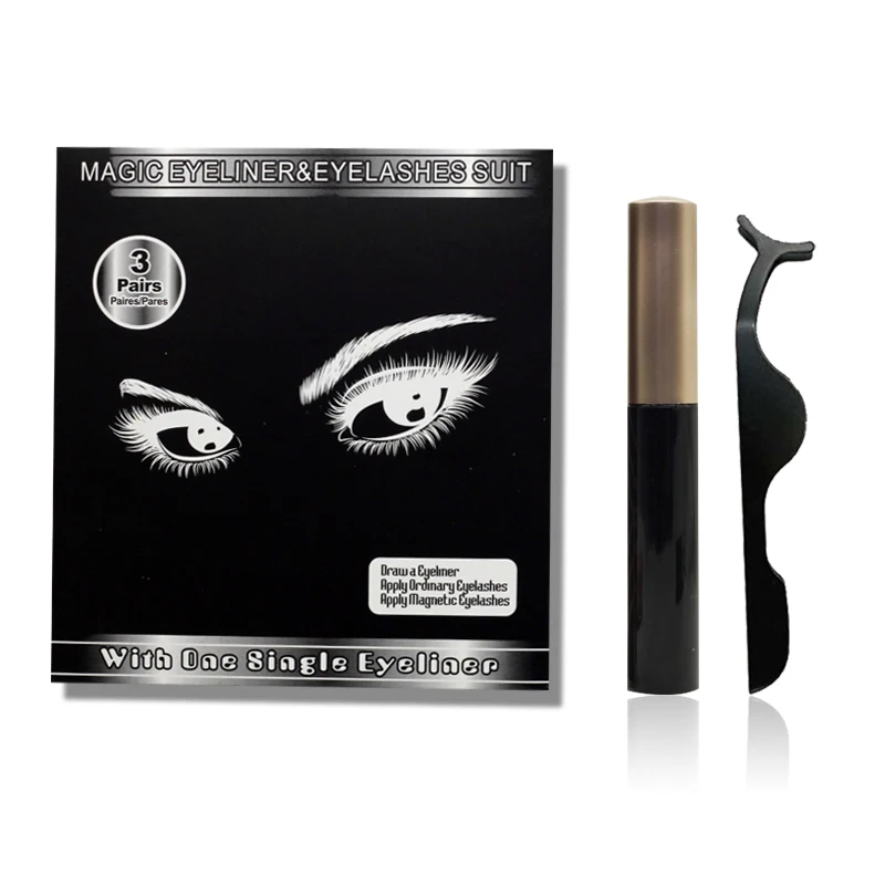 

MJS 5d magnetic eyelashes The best quality magnetic eyelashes with tweezers eyelashes box packing custom private label
