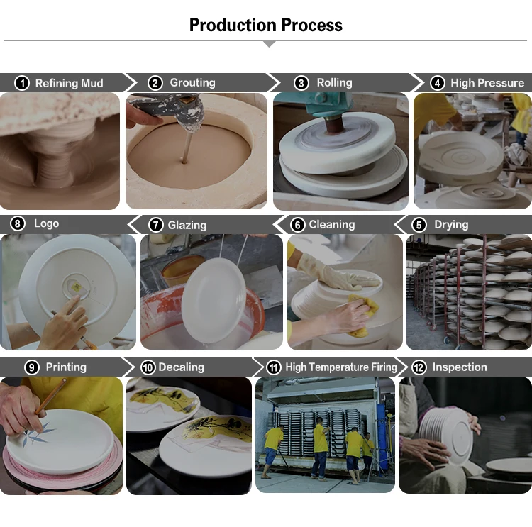 product-Two Eight-Ceramic Plates Dinnerware Set, Hosen Royal White Ceramic Plates, Beautiful Restaur-3