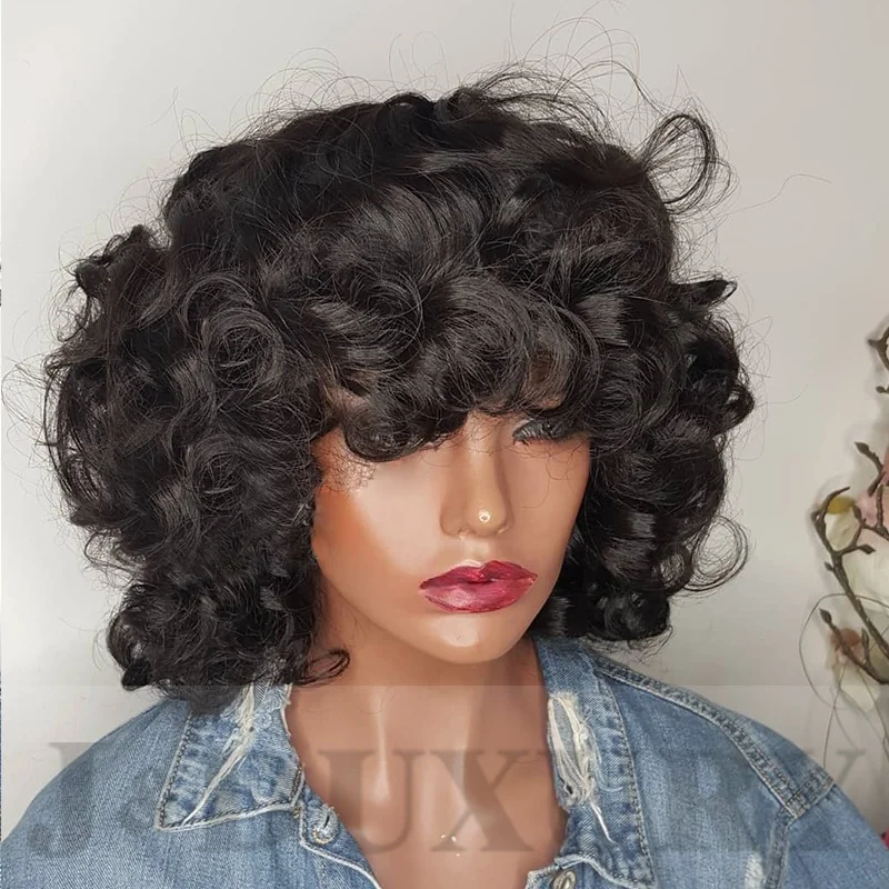 

High Quality 100% Human Hair HD Lace Front Wig curly virgin hair wigs for black women hd lace frontal wig vendor