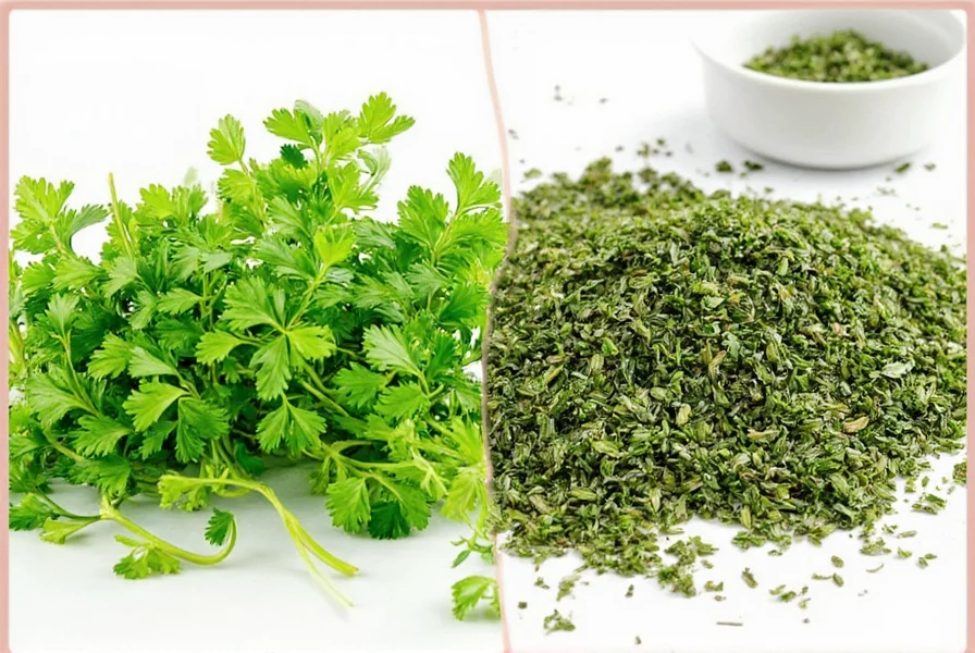 Oven drying parsley on baking tray