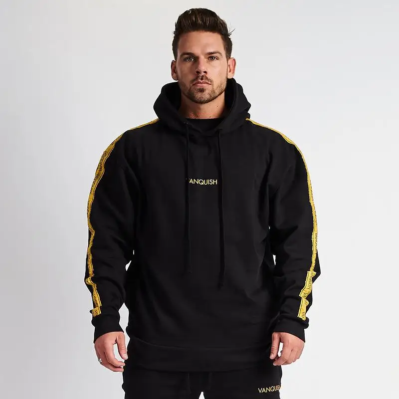 

2022 New Fashion Brand Sports Pants Men's Hooded Fitness Suit