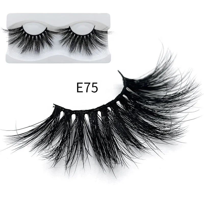 

25mm Siberian Mink Lashes 3d Mink Eyelashes With Customize Box Wholesale Cosmetics Mink Lashes, Black