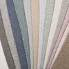 Fashion home textile linen look 3 pass blackout heavy curtain fabric hotel