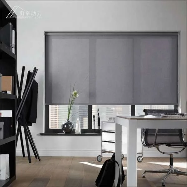 Electric Motorized Curtains Smart Blackout Fabric Slimline Shades