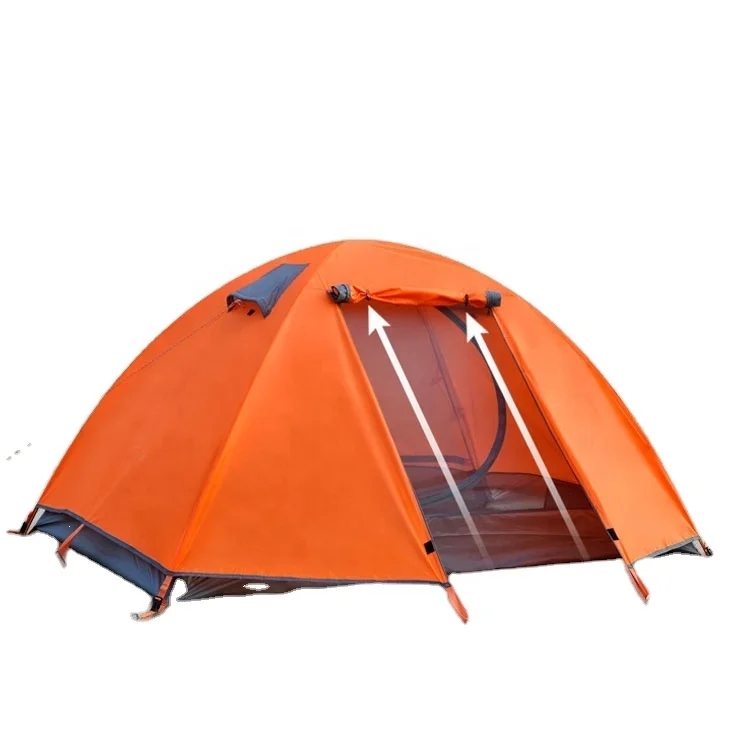 

double layer two person tent family hiking outdoor waterproof camping tent, Custom