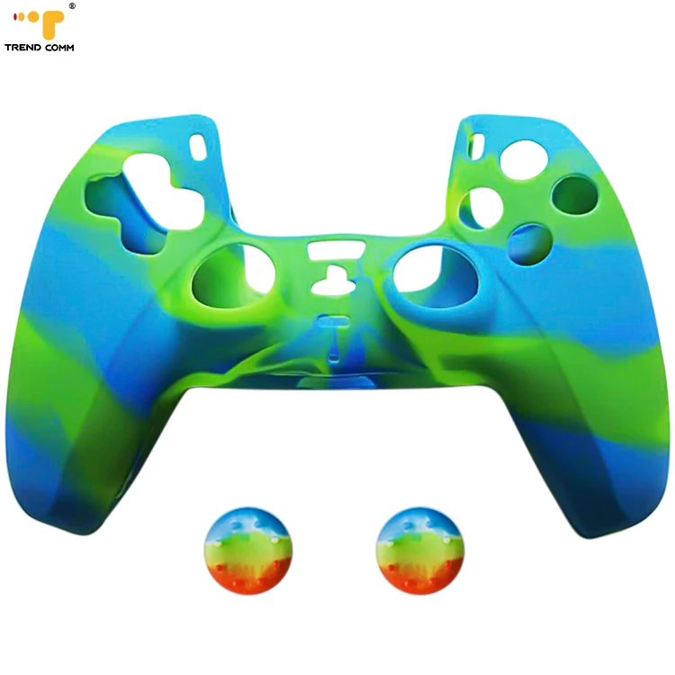 

Game Protective Silicone Cases Skin Custom Colorful Dust Soft Grips PS5 Controller Silicone Case PS5 Cover