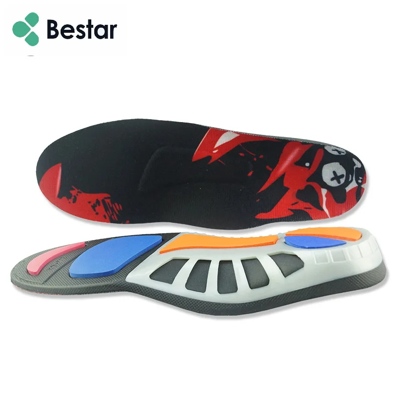 

Soft impact protection arch support sport insoles shock absorption running insoles, As photo or customized