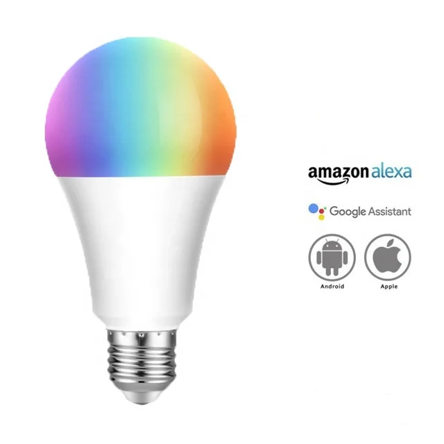 Free Logo Printing Wifi Smart Light Bulb Compatible with Alexa And Google Led Bulb Light