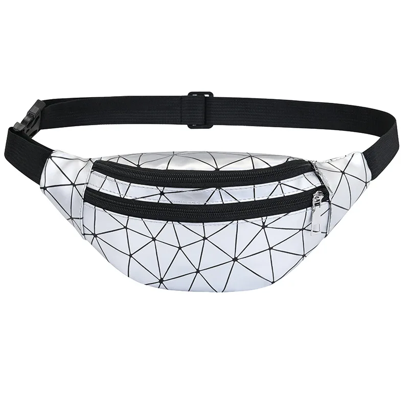 

Fashion Women Travel Holographic Laser Shiny Fanny Pack Waist Belt Bag for Women