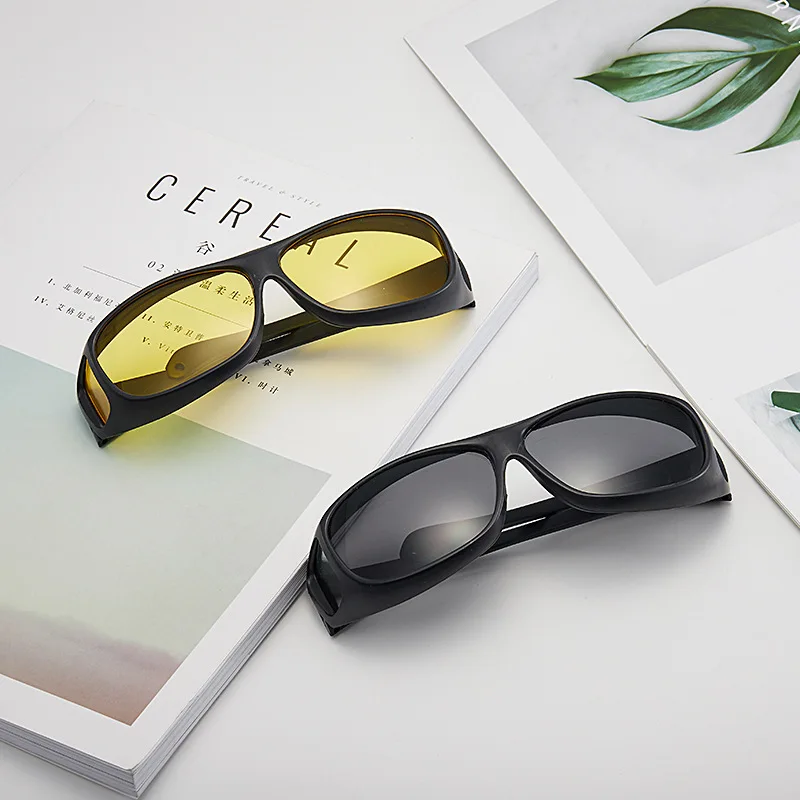 

2023 New Wholesale Car Driving Sunglasses Visual Glasses Fashion Anti Suitable Night Glasses For Men