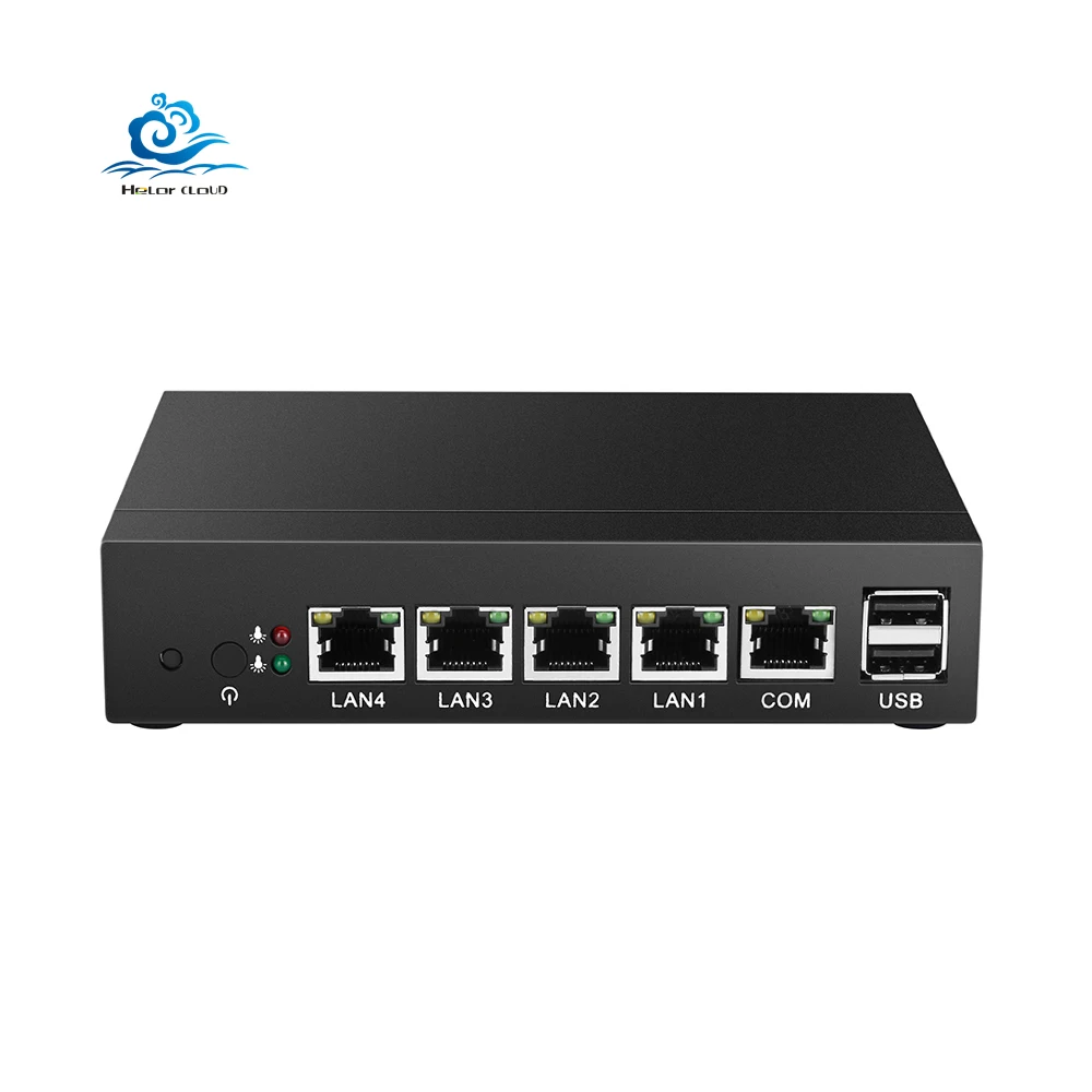 

HLY Fanless N2830 J1900 4 Gigabit Ethernet Lan RJ45 Ports Barebone Pfsense Firewall Router Mini PC
