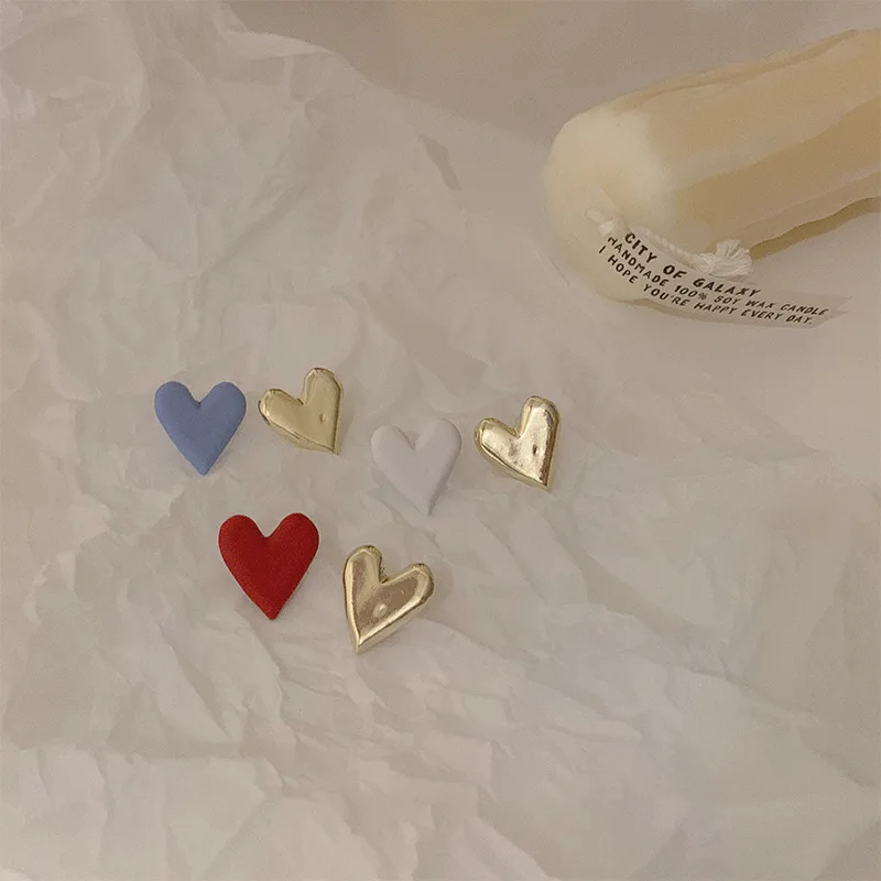 

fashion trendy simple heart summer 2021 earrings