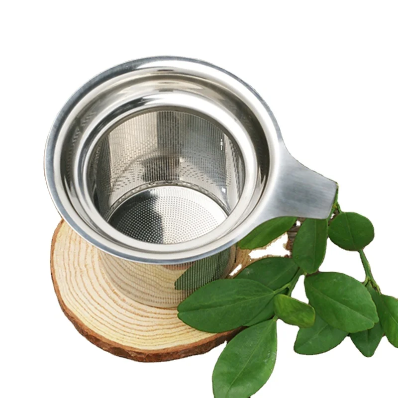 

Extra Fine Approved 304 food grade metal mesh Stainless Steel Tea Infuser Mesh basket tea Strainer, Silver or customized