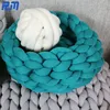 Hand Making Winter Crochet Chunky Chenille Bed Sofa Yarn Warm Thick Bulky Knit Blanket