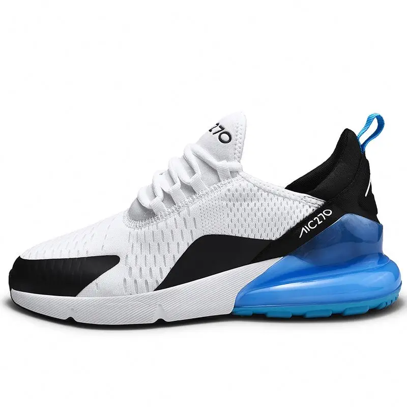 

brand couple white men sneaker women running air cushion 270 men sport shoes, Black