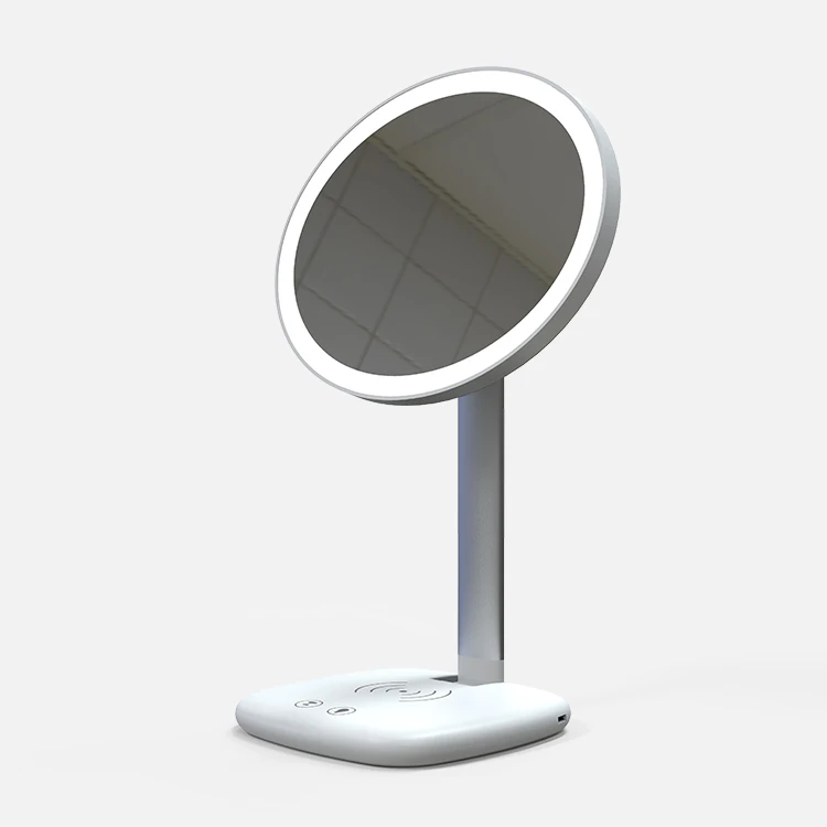 

Princess make up mirror with wireless charger, White pink