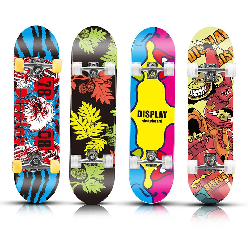 

Cruiser Skateboard Plastic Skate Board Retro Graphic Galaxy Starry Floral Fade Printed Penny Style Board