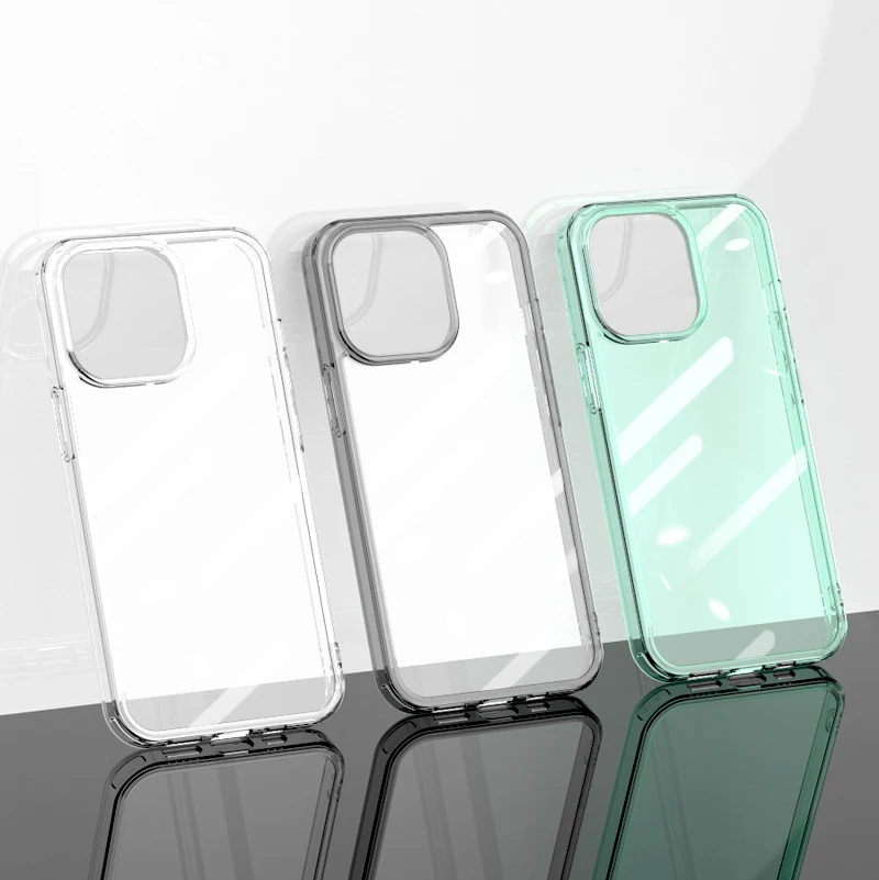 

Luxury Glass Phone Case for iPhone 13 Case Transparent Military Grade Transparent for iPhone 12 11 X XR Glass Cover, 3 colors