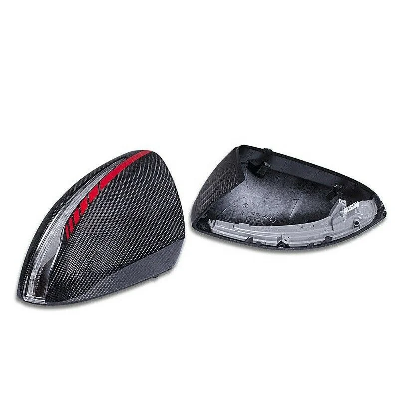 

Car Mirrors Carbon Fiber Mirror Covers For Mercedes Benz W205 X205 W222 W213 C63 S63 E63 AMG, Matte carbon black