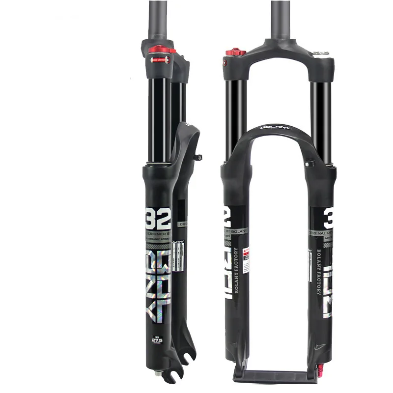 

Mountain Bike Front Fork 26 inch 27.5 inch 29 Inch Dual Air Chamber Suspension Fork Air Fork, Black/red