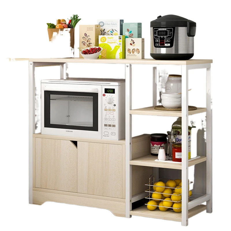 

Kitchen storage shelf floor type multi-layer pot shelf household large multifunctional microwave oven shelf