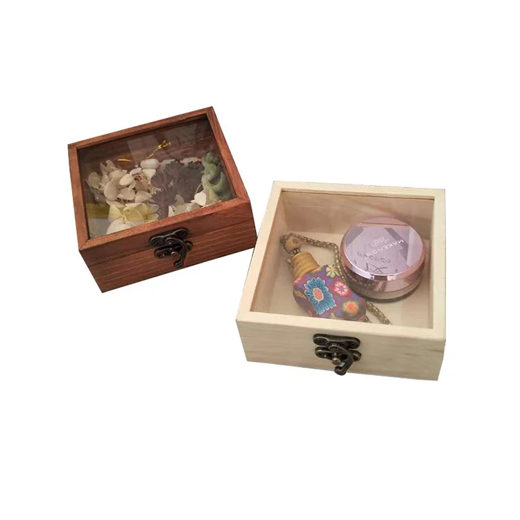 
Mdf material packing gift box professional manufacture wooden transparent watch box 